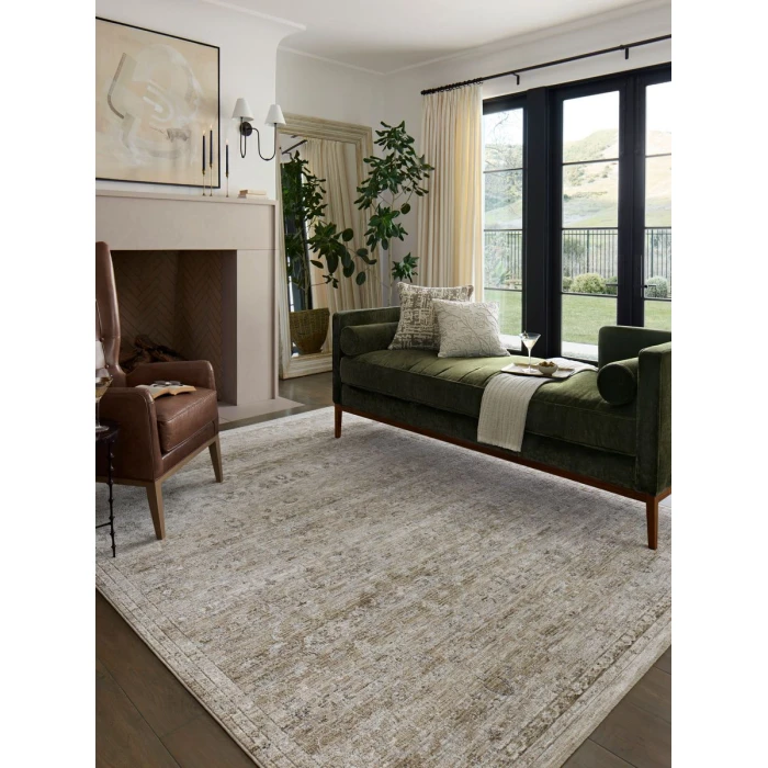 Loloi Tabitha Ivory / Khaki TAI-03 2 ft. 7 in. X 8 ft. Rectangle Rug