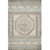 Loloi Tatum TW-02 STONE / BLUE Area Rug 18 in. X 18 in. Sample