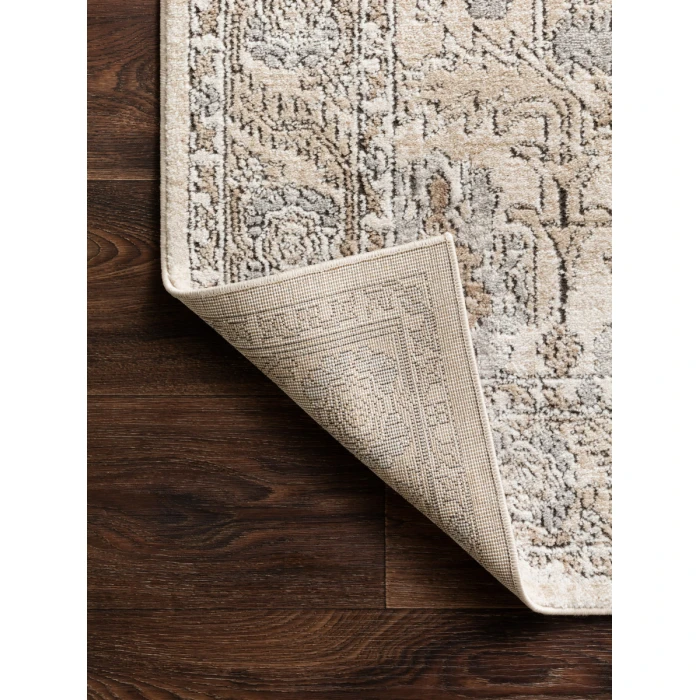 Loloi Teagan Ivory / Sand TEA-03 18 in. X 18 in. Sample Rug