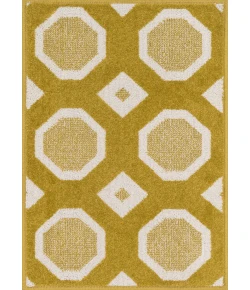 Loloi Terrace HTC07 CITRON / IVORY Area Rug 3 ft. 0 in. X 3 ft. 0 in. Round