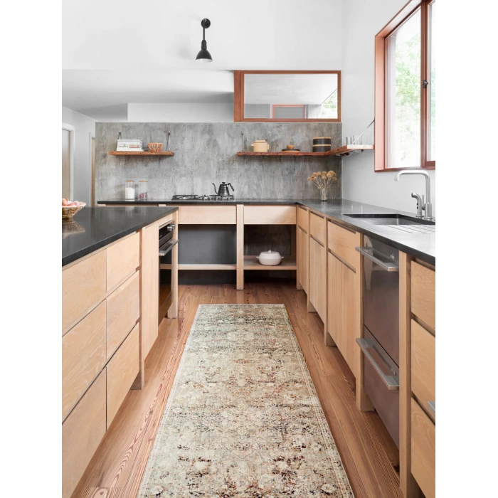 Loloi Theia Taupe / Brick THE-05 18 in. X 18 in. Sample Rug