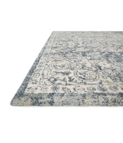Loloi Theory THY-02 Ivory / Blue Area Rug 2 ft. 7 in. X 10 ft. 10 in. Rectangle