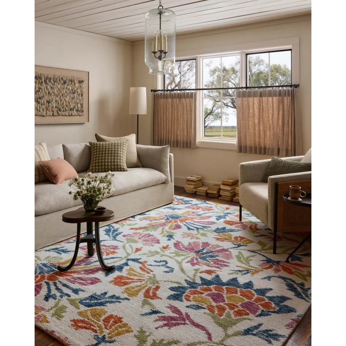 Loloi Tilly Ivory / Multi TIL-02 2ft.-3in. X 3ft.-9in. Rect. Rug