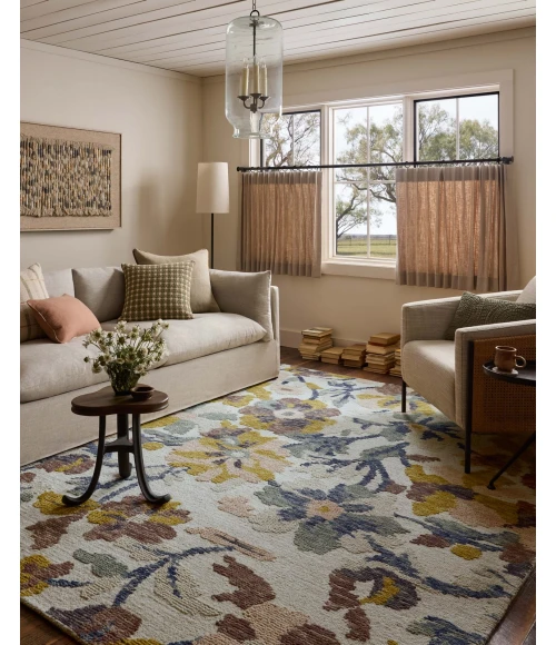 Loloi Tilly Bone / Multi TIL-03 2ft.-6in. X 9ft.-9in. Rect. Rug