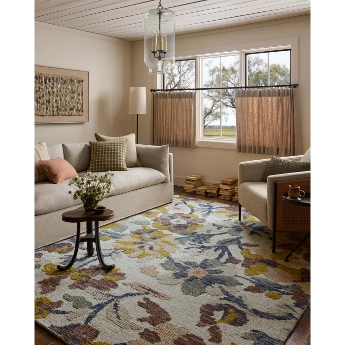 Loloi Tilly Bone / Multi TIL-03 2ft.-6in. X 7ft.-6in. Rect. Rug