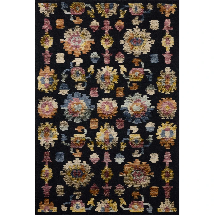 Loloi Tilly Midnight / Multi TIL-04 18in. X 18in. Sample Rect. Rug