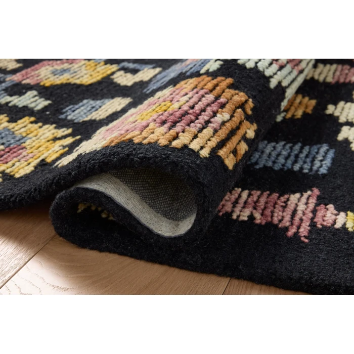 Loloi Tilly Midnight / Multi TIL-04 18in. X 18in. Sample Rect. Rug