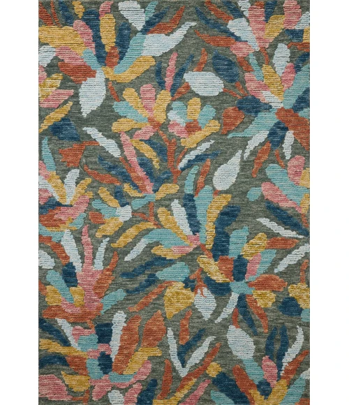 Loloi Tilly Green / Multi TIL-05 2ft. X 5ft. Rect. Rug