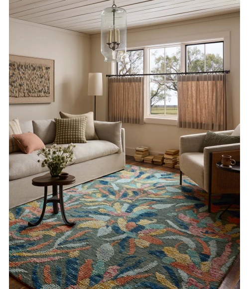 Loloi Tilly Green / Multi TIL-05 2ft. X 5ft. Rect. Rug