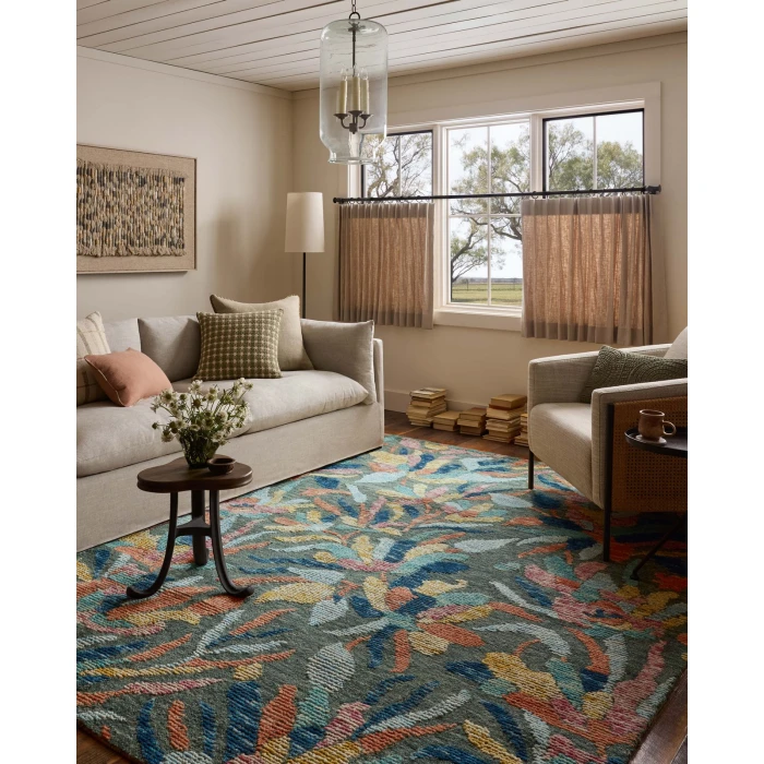 Loloi Tilly Green / Multi TIL-05 2ft.-3in. X 3ft.-9in. Rect. Rug