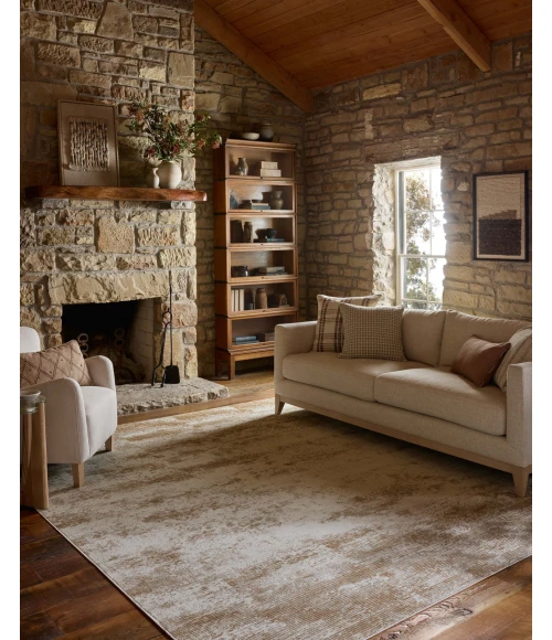 Loloi Townes Sand / Beige TOW-03 18in. X 18in. Sample Rect. Rug