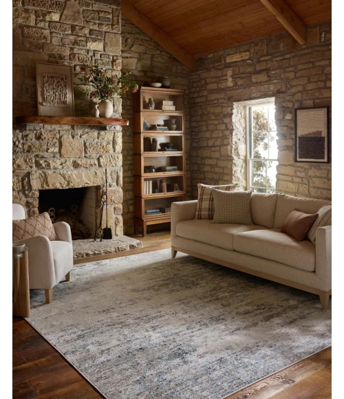 Loloi Townes Ivory / Sky TOW-04 5ft.-3in. X 7ft.-6in. Rect. Rug