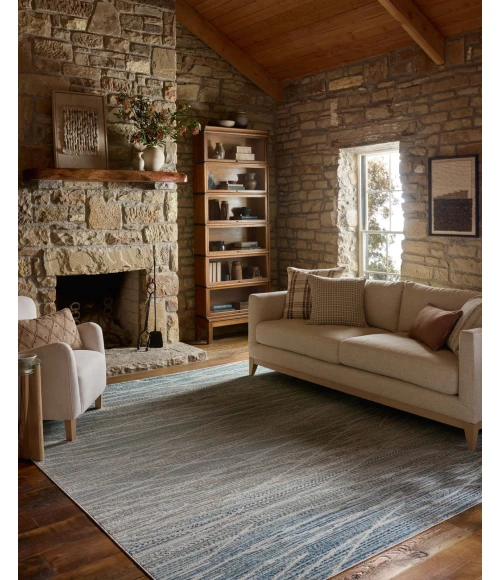 Loloi Townes Natural / Sky TOW-07 5ft.-3in. X 7ft.-6in. Rect. Rug