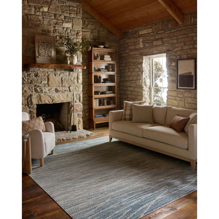 Loloi Townes Natural / Sky TOW-07 2ft.-7in. X 10ft. Rect. Rug