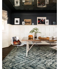 Loloi Transcend TD-03 INK / BLUE Area Rug 2 ft. 0 in. X 3 ft. 0 in. Rectangle