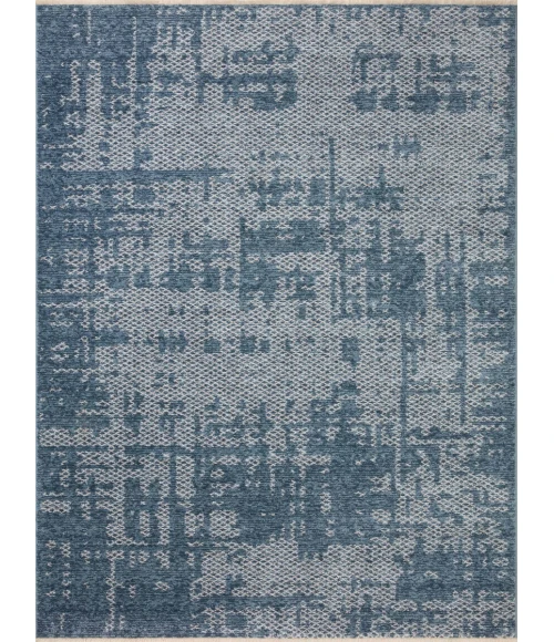 Loloi II Vance VAN-01 Denim / Dove 2'-7" x 12'-0" Area Rug
