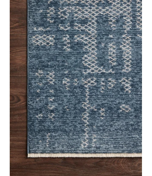 Loloi II Vance VAN-01 Denim / Dove 2'-7" x 12'-0" Area Rug
