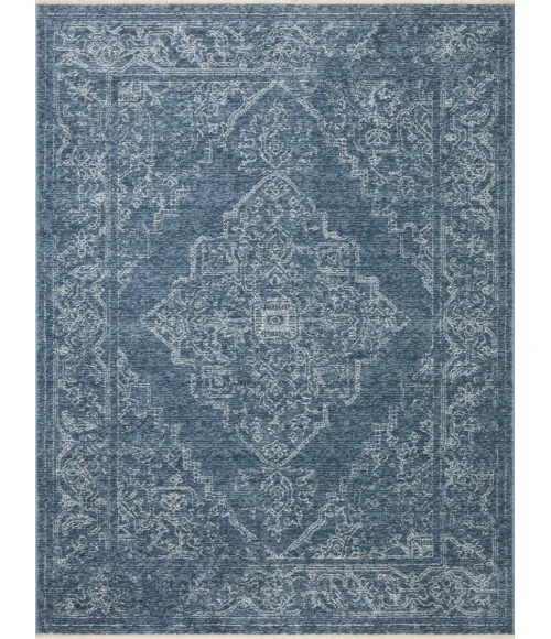 Loloi II Vance VAN-03 Denim / Dove 18" x 18" Sample Area Rug