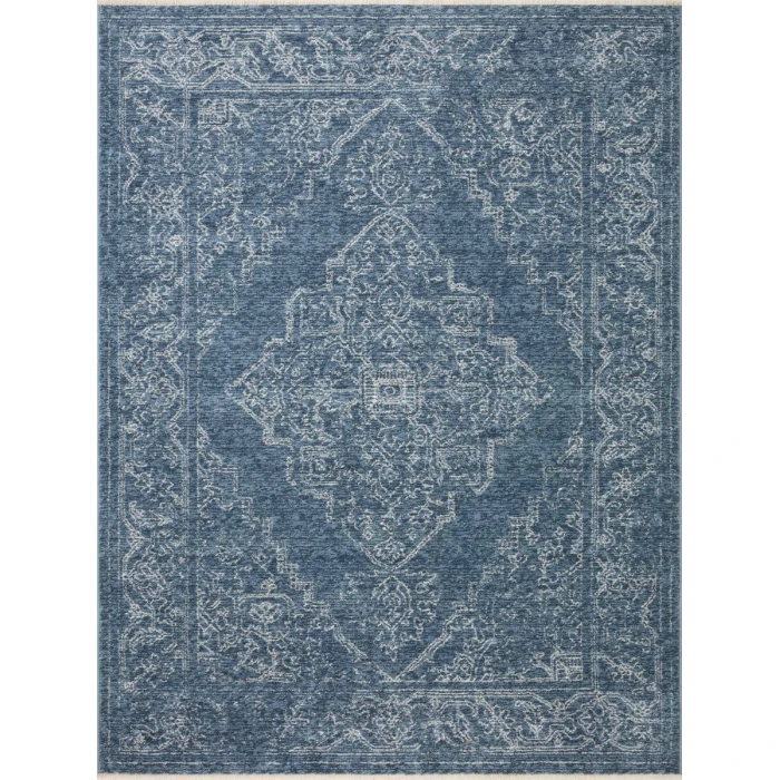 Loloi II Vance VAN-03 Denim / Dove 18" x 18" Sample Area Rug