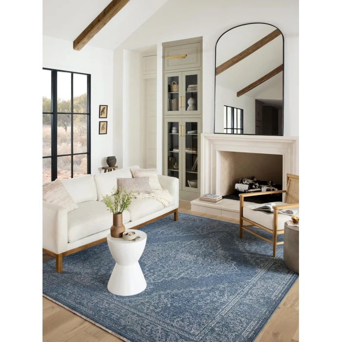 Loloi II Vance VAN-03 Denim / Dove 18" x 18" Sample Area Rug