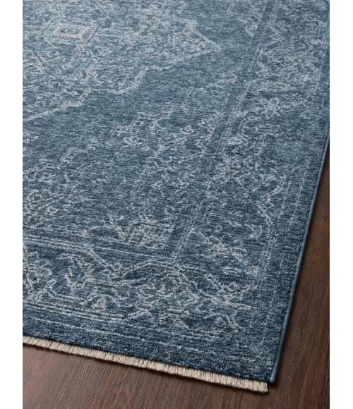 Loloi II Vance VAN-03 Denim / Dove 18" x 18" Sample Area Rug
