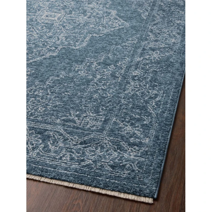 Loloi II Vance VAN-03 Denim / Dove 18" x 18" Sample Area Rug