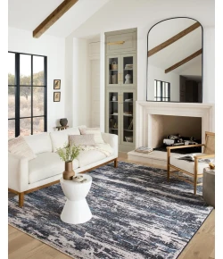 Loloi Vance VAN-04 Charcoal / Dove Area Rug 2 ft. 7 in. X 10 ft. 0 in. Rectangle