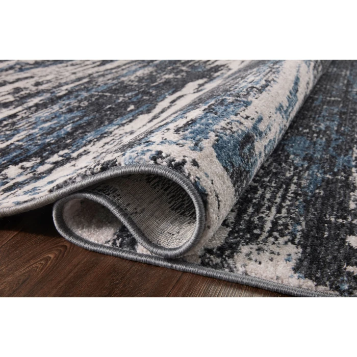 Loloi II Vance VAN-04 Charcoal / Dove 18" x 18" Sample Area Rug