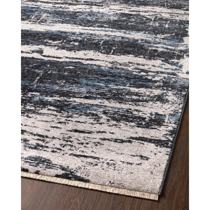 Loloi II Vance VAN-04 Charcoal / Dove 18" x 18" Sample Area Rug