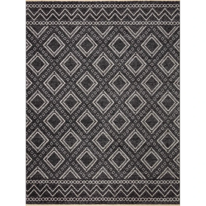 Loloi II Vance VAN-05 Charcoal / Dove 18" x 18" Sample Area Rug