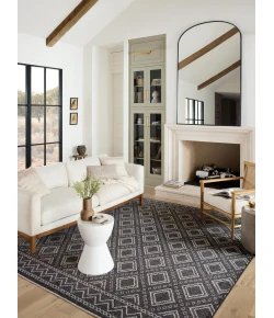 Loloi Vance VAN-05 Charcoal / Dove Area Rug 2 ft. 7 in. X 10 ft. 0 in. Rectangle