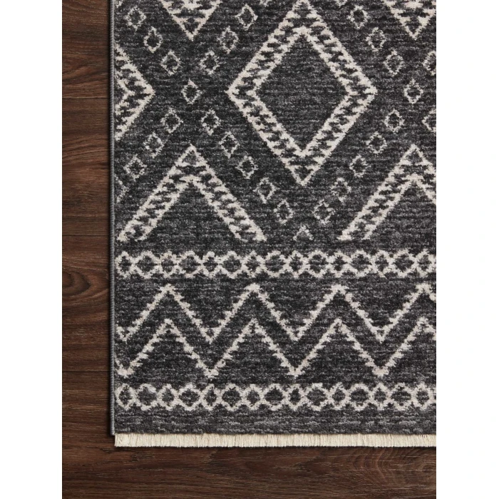 Loloi II Vance VAN-05 Charcoal / Dove 18" x 18" Sample Area Rug