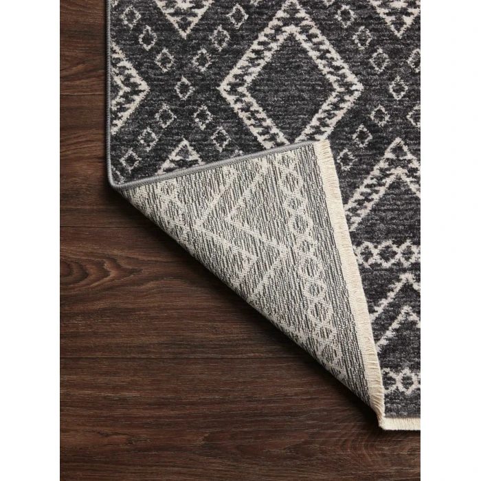Loloi II Vance VAN-05 Charcoal / Dove 18" x 18" Sample Area Rug