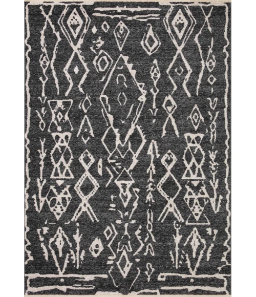 Loloi II Vance VAN-07 Charcoal / Dove 2'-7" x 12'-0" Area Rug