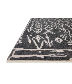 Loloi Vance VAN-07 Charcoal / Dove Area Rug 18 in. X 18 in. Sample Rectangle
