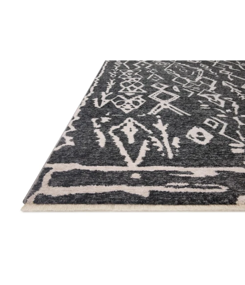 Loloi II Vance VAN-07 Charcoal / Dove 2'-7" x 12'-0" Area Rug