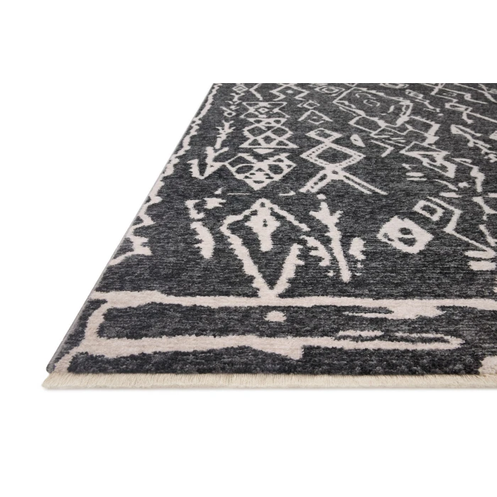 Loloi II Vance VAN-07 Charcoal / Dove 18" x 18" Sample Area Rug