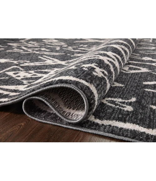 Loloi II Vance VAN-07 Charcoal / Dove 2'-7" x 12'-0" Area Rug