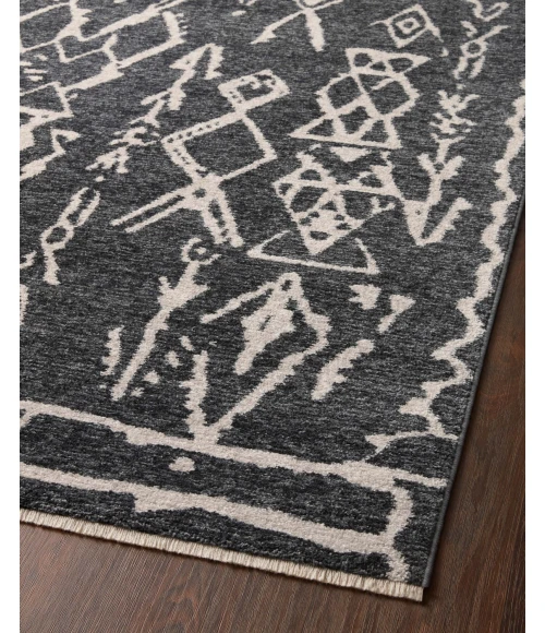 Loloi II Vance VAN-07 Charcoal / Dove 2'-7" x 12'-0" Area Rug