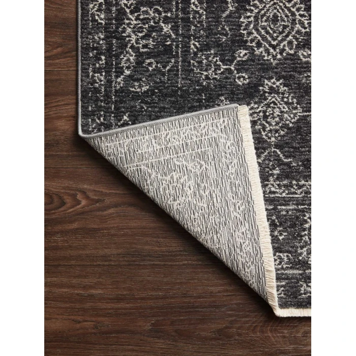 Loloi II Vance VAN-09 Charcoal / Dove 18" x 18" Sample Area Rug