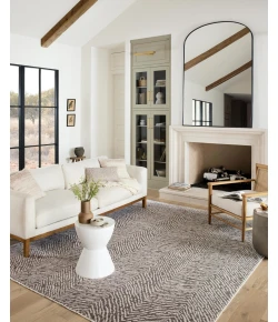 Loloi Vance VAN-10 Taupe / Dove Area Rug 2 ft. 7 in. X 10 ft. 0 in. Rectangle