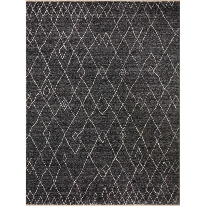 Loloi II Vance VAN-11 Charcoal / Dove 18" x 18" Sample Area Rug