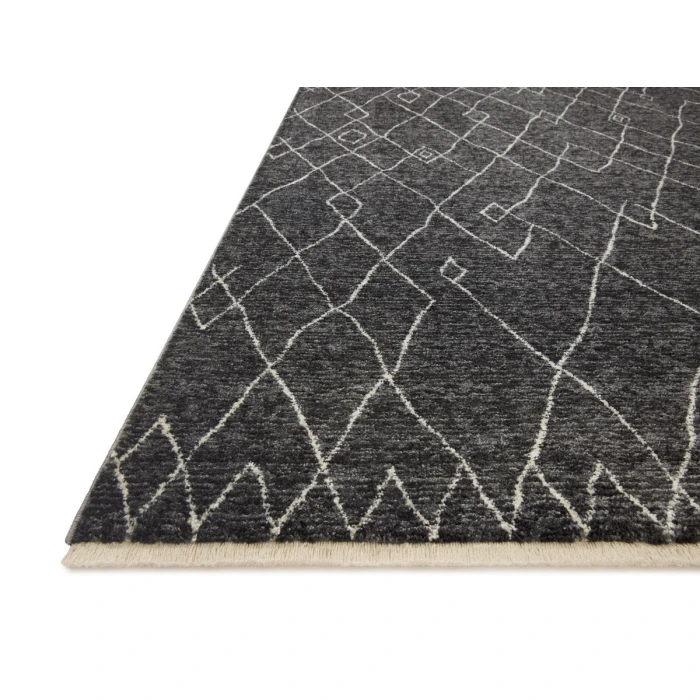Loloi II Vance VAN-11 Charcoal / Dove 18" x 18" Sample Area Rug