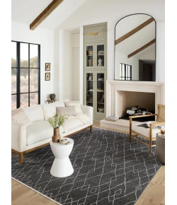Loloi Vance VAN-11 Charcoal / Dove Area Rug 2 ft. 3 in. X 3 ft. 10 in. Rectangle