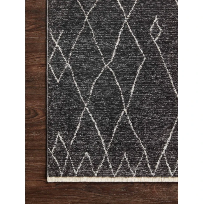 Loloi II Vance VAN-11 Charcoal / Dove 18" x 18" Sample Area Rug