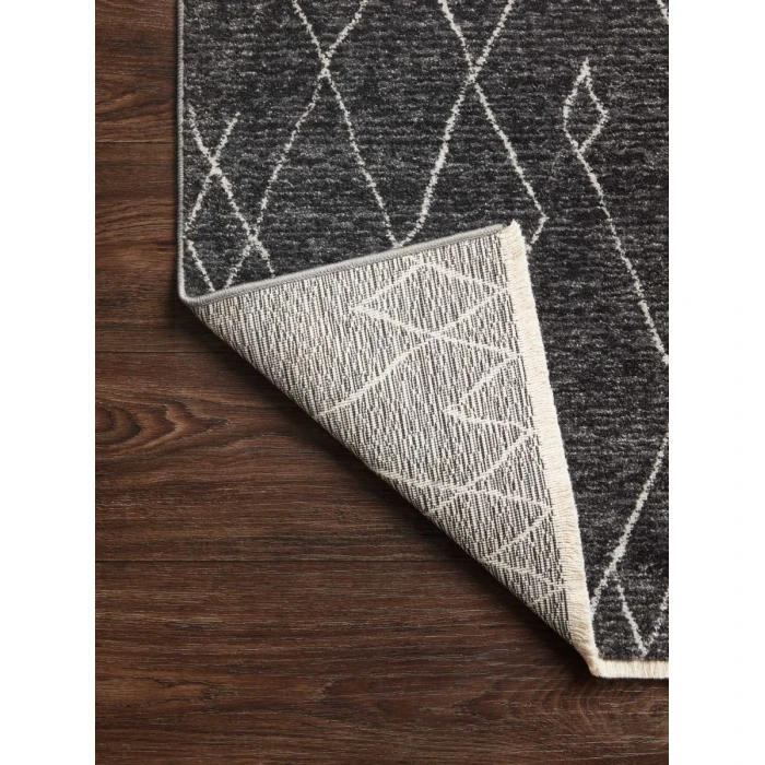 Loloi II Vance VAN-11 Charcoal / Dove 18" x 18" Sample Area Rug