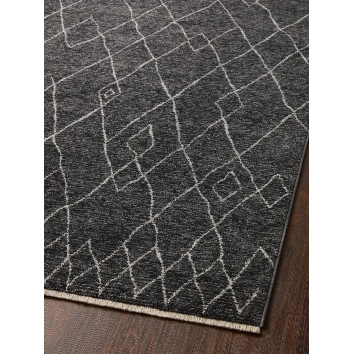 Loloi II Vance VAN-11 Charcoal / Dove 18" x 18" Sample Area Rug