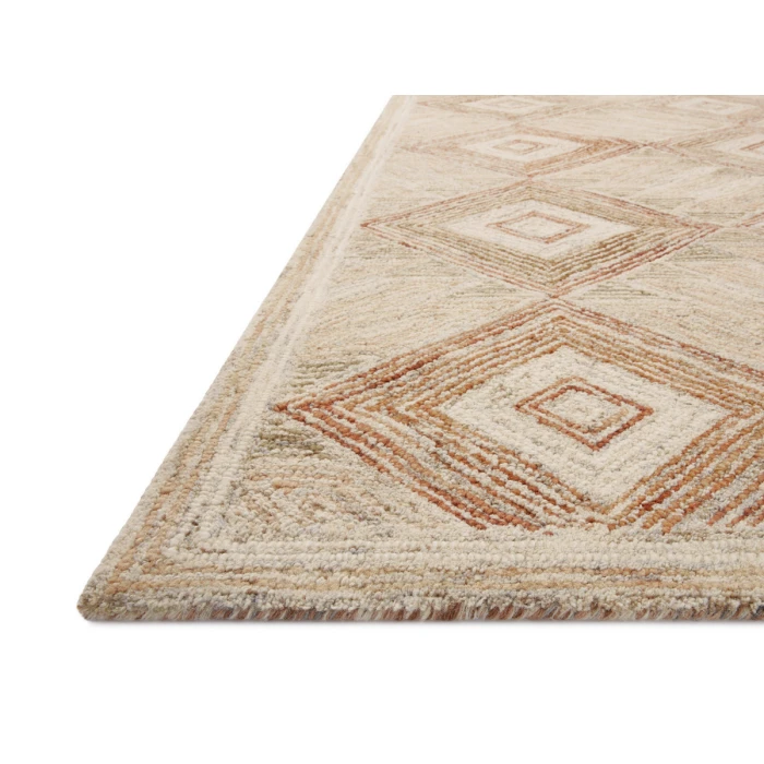 Loloi Varena Sand / clay VAR-01 18 in. X 18 in. Sample Rug