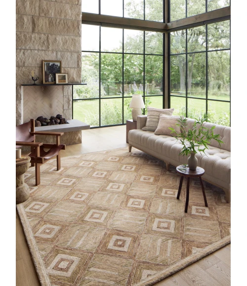 Loloi Varena Sand / clay VAR-01 8 ft. 6 in. X 11 ft. 6 in. Rectangle Rug