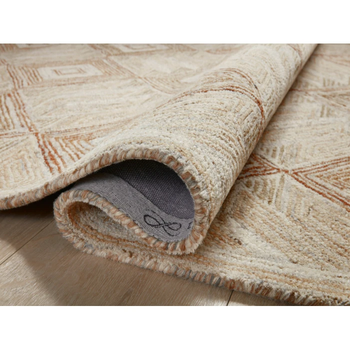 Loloi Varena Sand / clay VAR-01 18 in. X 18 in. Sample Rug